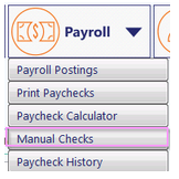 A screenshot of a payroll menu

Description automatically generated